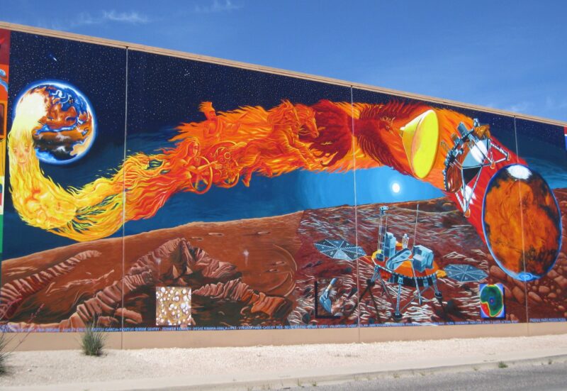 Phoenix Mars Mission mural